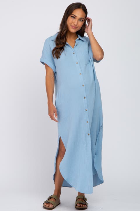 Button Down Midi Dress