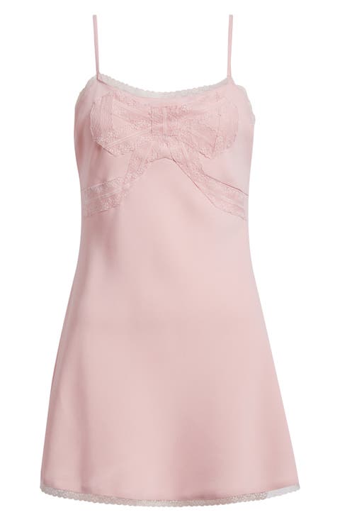 Mirelis Bow Satin Minidress