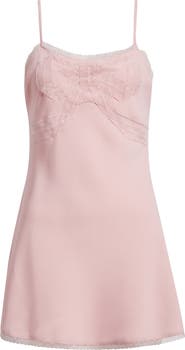 LoveShackFancy Mirelis Bow Satin Minidress