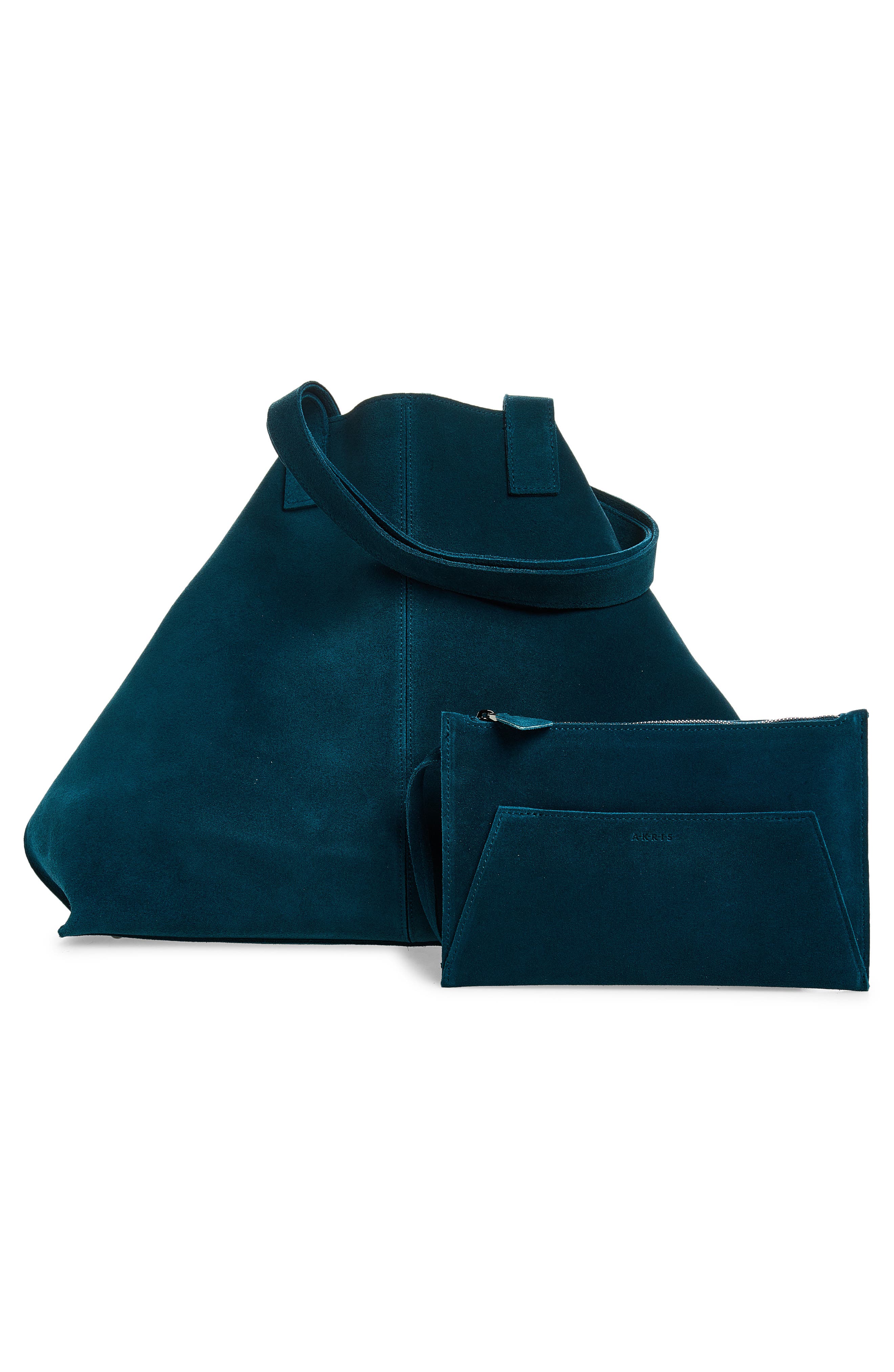 Medium AI Suede Convertible Shoulder Tote, Alternate, color, OTTANIO