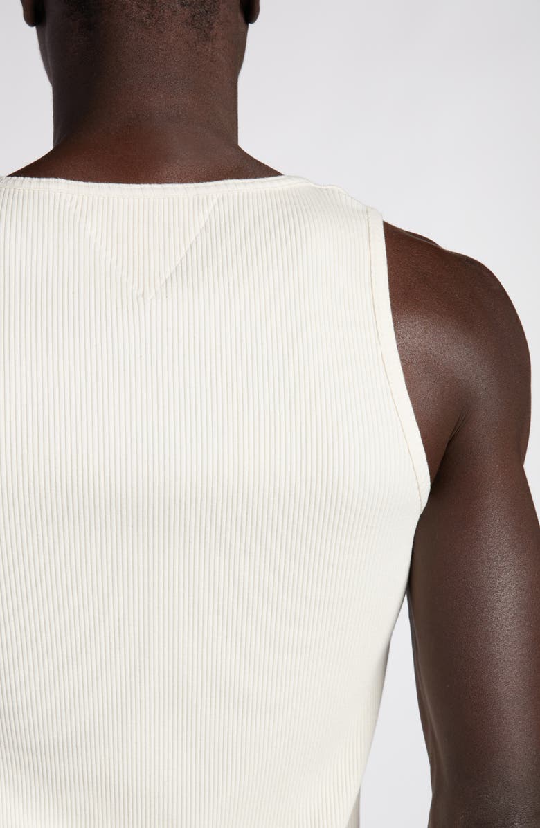 Bottega Veneta Compact Rib Stretch Cotton Tank Top, Alternate, color, 