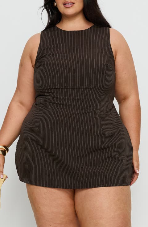 Yumiko Stripe Organic Cotton Romper (Plus)