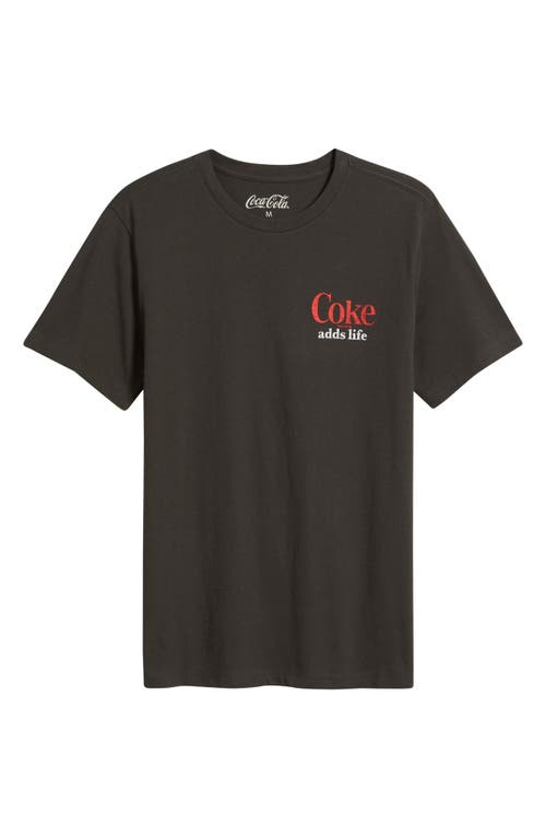 The Forecast Agency Coca Cola Sports Cotton Graphic T-shirt In Black
