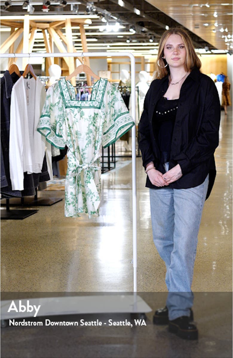 Print Belted Minidress, sales video thumbnail