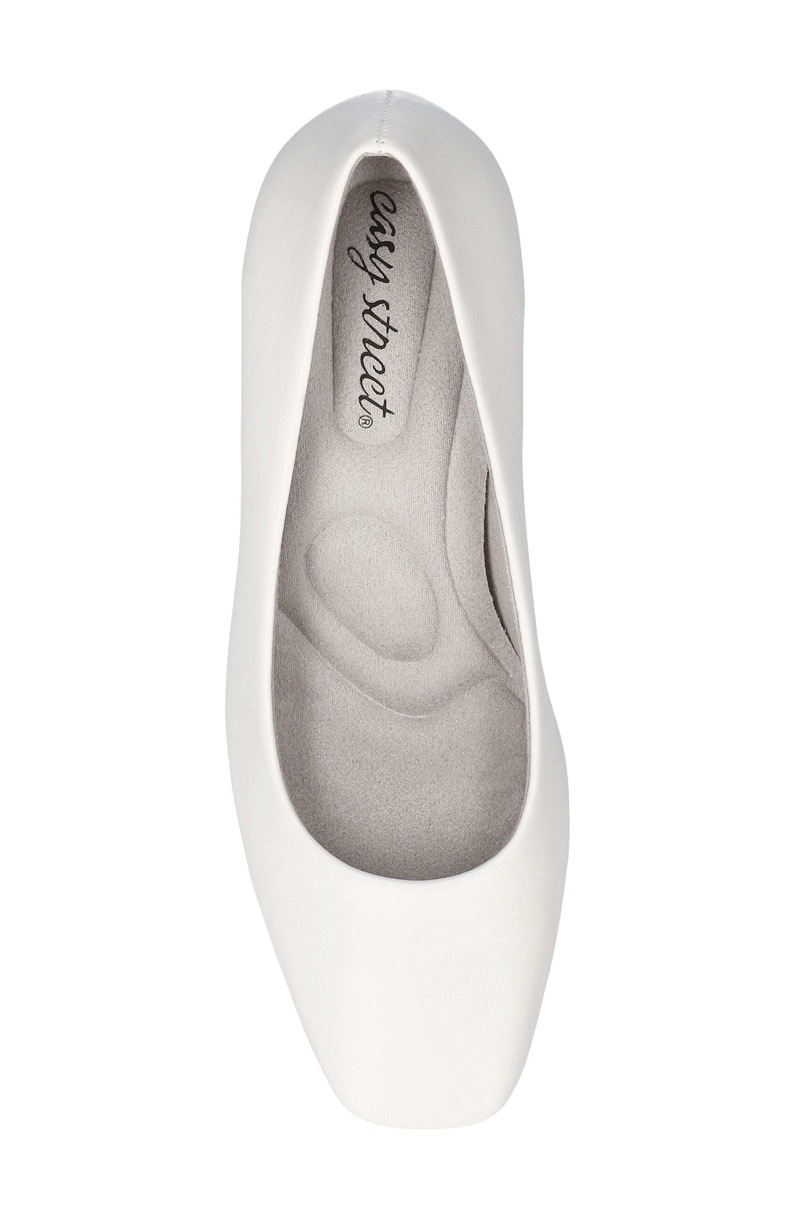 EASY STREET Poet Pump, Alternate, color, White