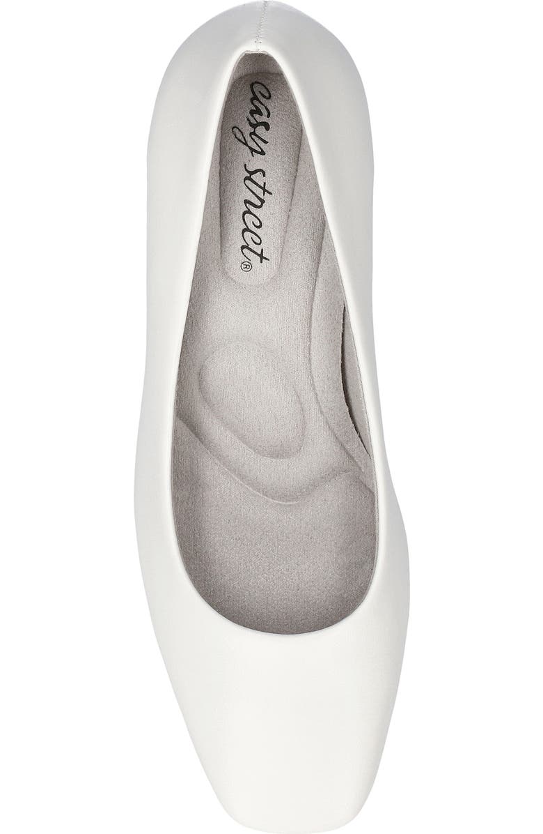 EASY STREET Poet Pump, Alternate, color, White