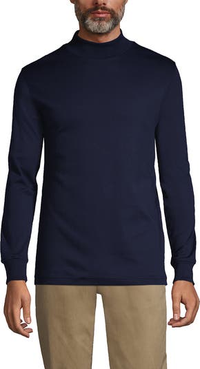 Lands' End Cotton Supima Mock Turtleneck | Nordstrom