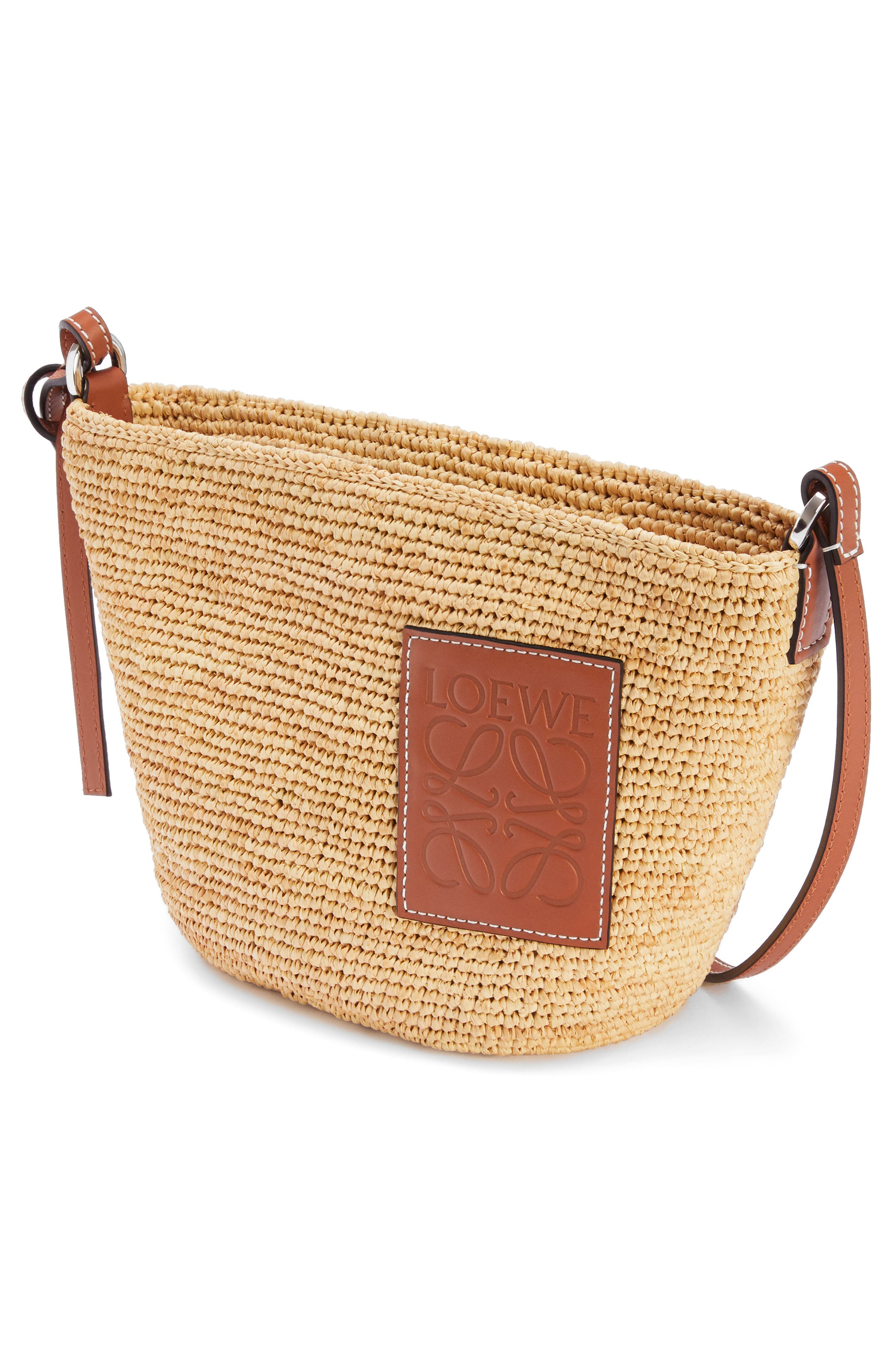 Loewe x Paula's Ibiza Raffia Pochette Bag, Alternate, color, 