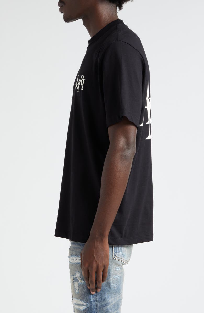 AMIRI Staggered Logo Cotton Graphic T-Shirt, Alternate, color, 
