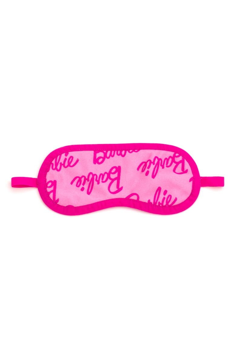 Fleece One Piece Pajama and Sleep Mask Set, Alternate, color, Classic Pink