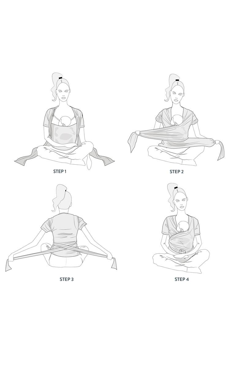 Bravado Designs Skin-to-Skin Postparum Wrap Top, Alternate, color, Black