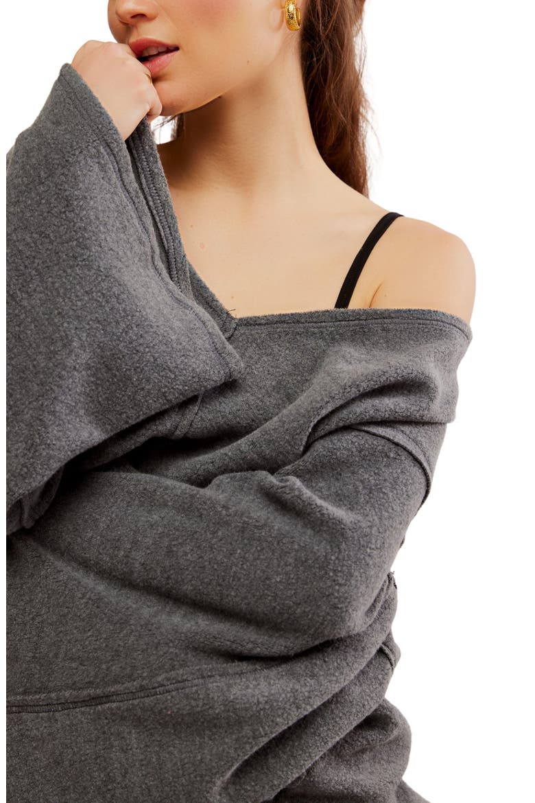 Day Off Fleece Pullover, Alternate, color, WASHED BLACK