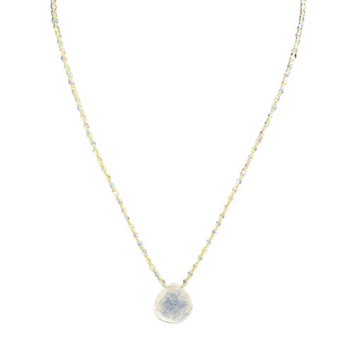 Luminous Moonstone Necklace with Mixed Metallic Accents