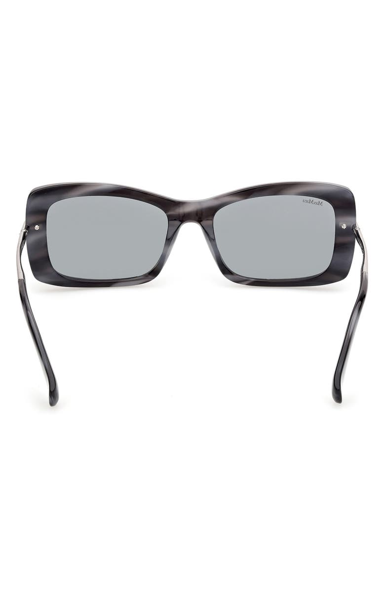 Max Mara 54mm Rectangular Sunglasses, Alternate, color,
