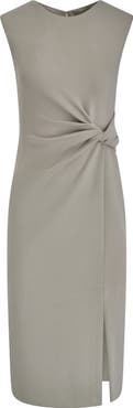 Donna Karan New York Twist Waist Sheath Dress