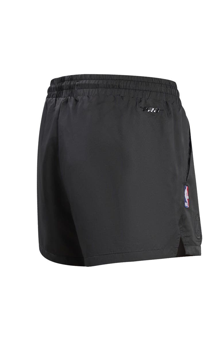PRO STANDARD Women's Pro Standard Black Milwaukee Bucks Script Woven Shorts, Alternate, color, Black