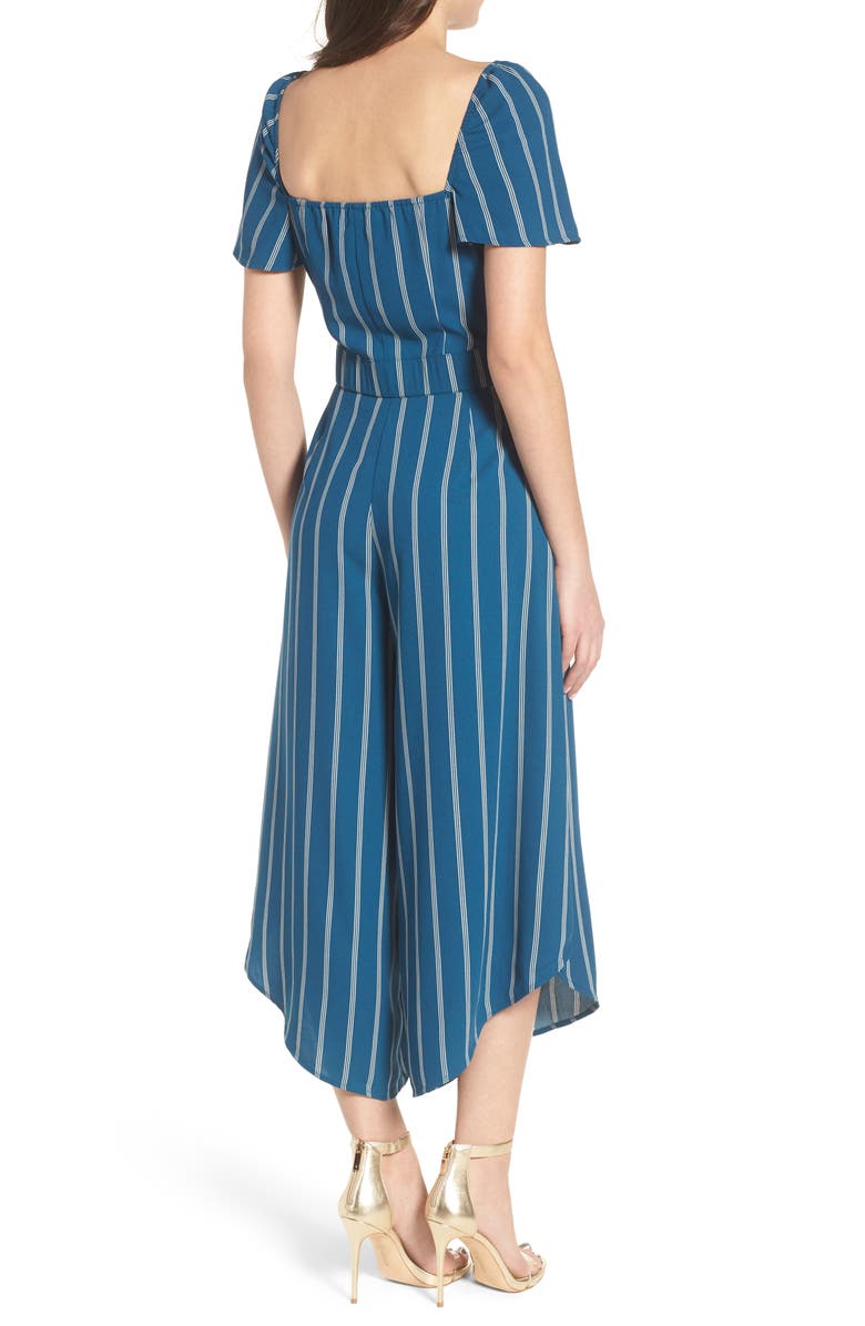 Leith Cutout Culotte Jumpsuit, Alternate, color, 