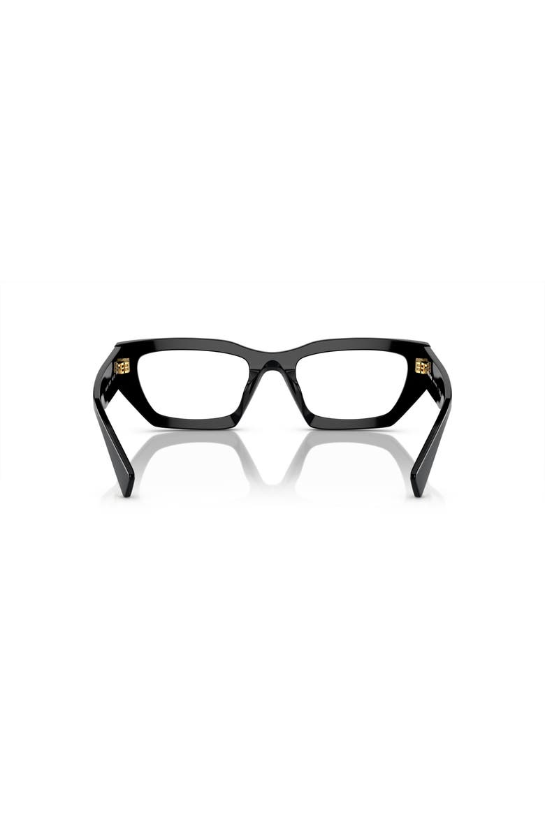 Miu Miu 53mm Irregular optical glasses, Alternate, color, Black