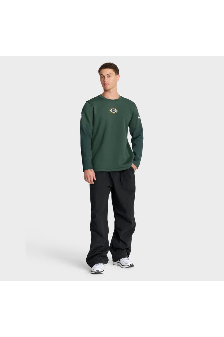 Men's Nike Green Green Bay Packers Sideline Coach Therma-FIT Long Sleeve T-Shirt, Alternate, color, Green
