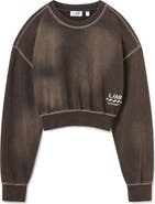 L/AB C/O OFF-WHITE Cropped Crewneck Sweatshirt