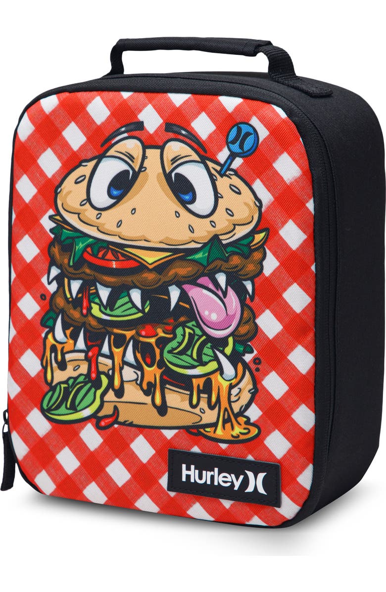 Hurley Shark Bite Lunch Bag, Alternate, color, Cartoon Burger