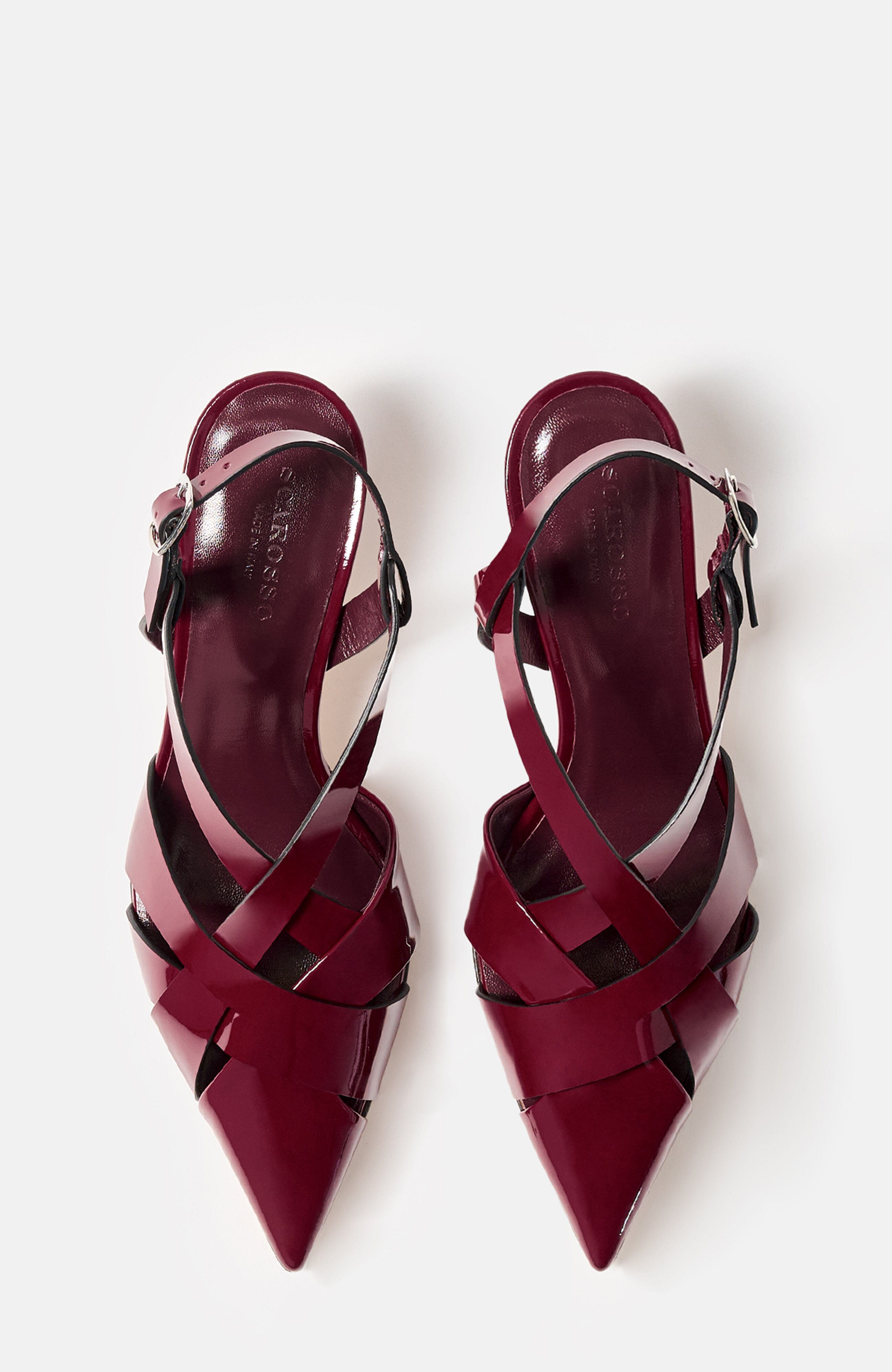 Clio Pumps, Alternate, color, Burgundy - Patent