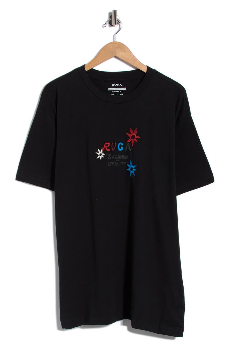 Mel G Balance Cotton Graphic T-Shirt, Main, color, BLACK