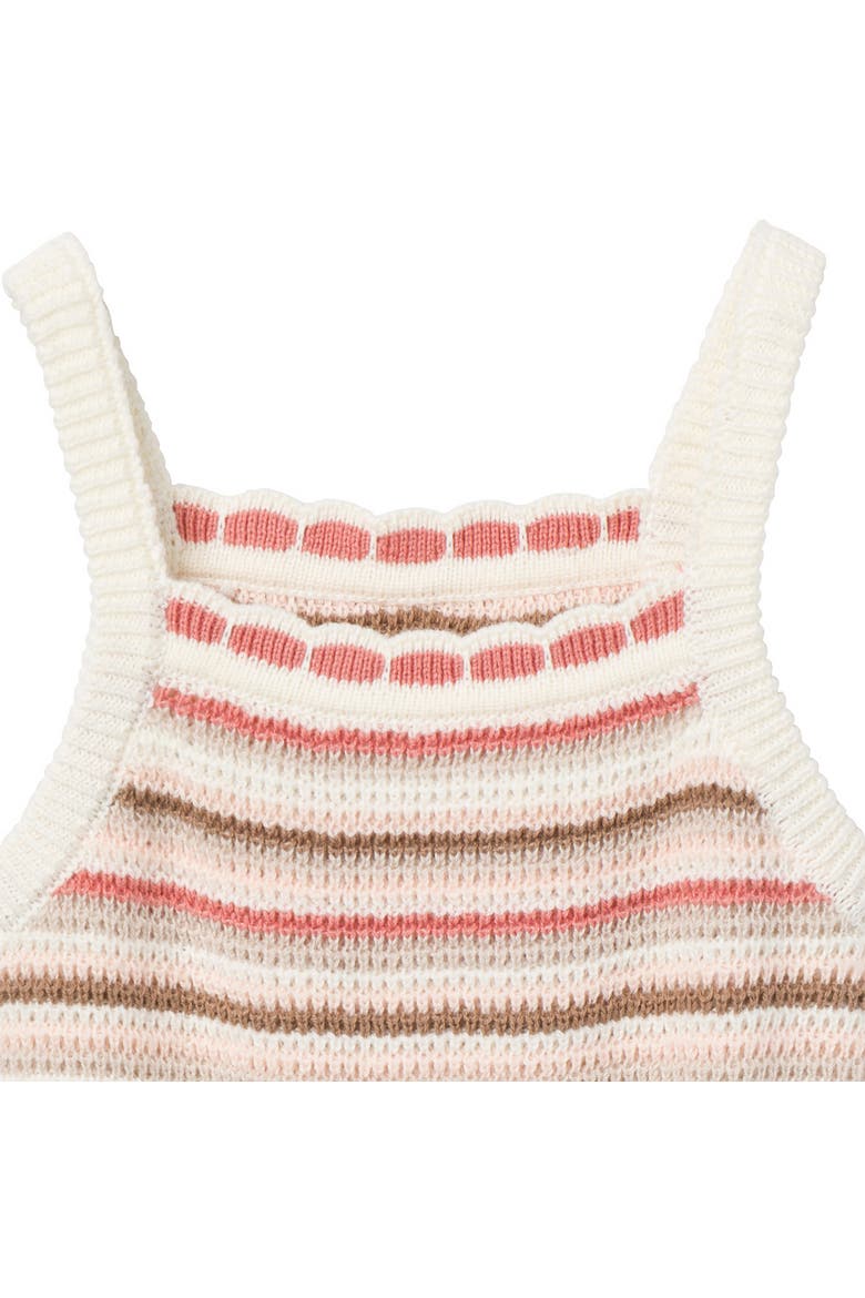 Crochet Sunsuit, Alternate, color, Pink