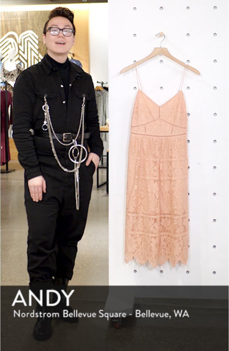 Cotton Blend Lace Midi Dress, sales video thumbnail