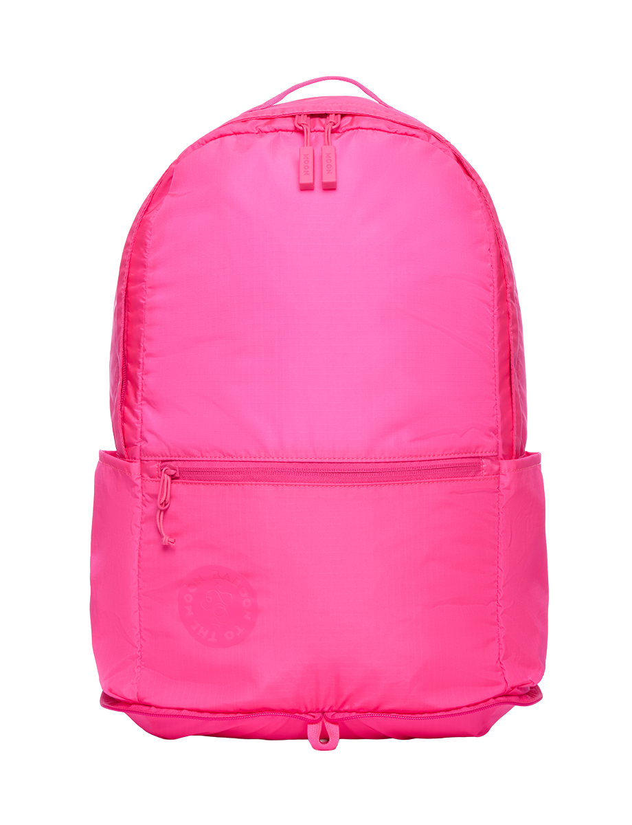 Baboon to the Moon Packable Backpack, Alternate, color, Hyper Pink