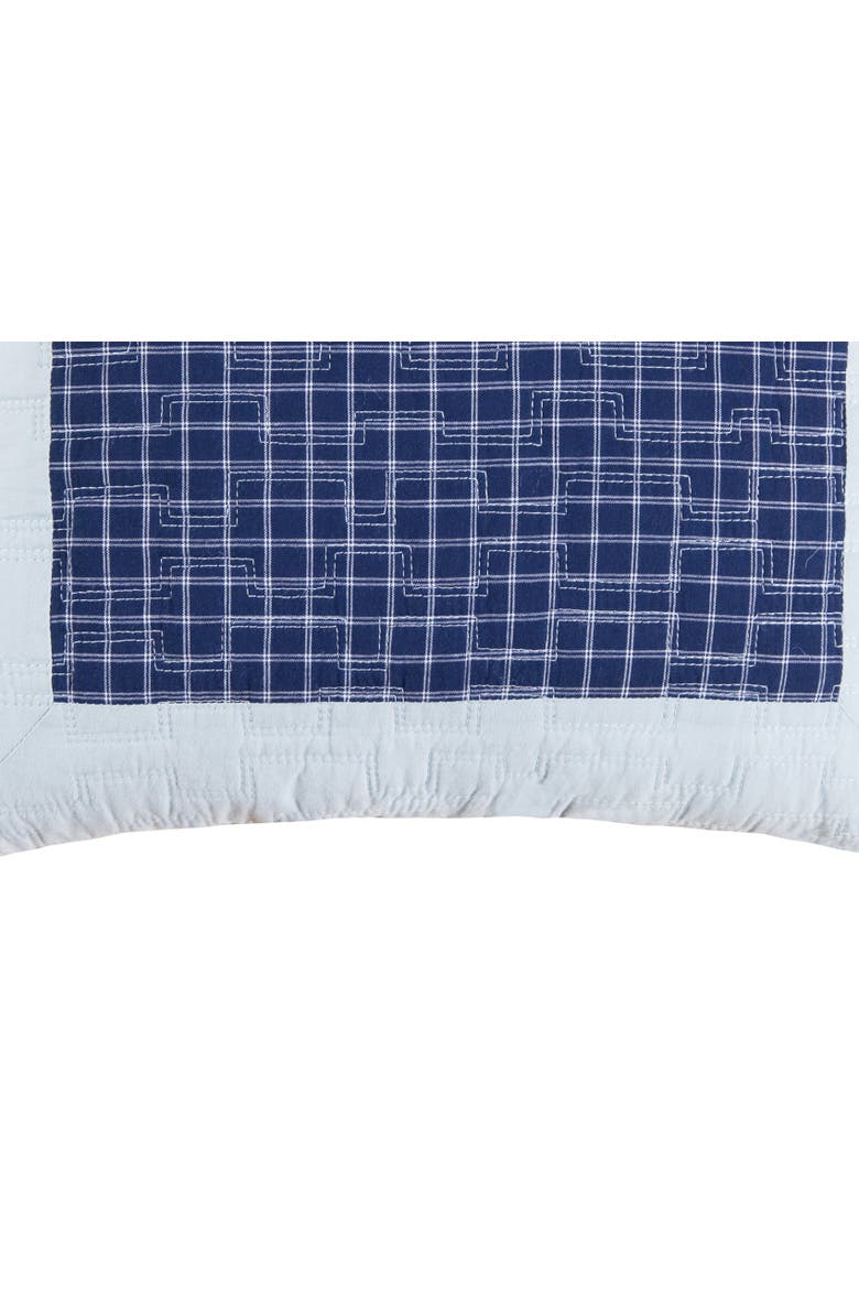 Joshua Quilted Throw Pillow, 16" x 16", Alternate, color, Blue