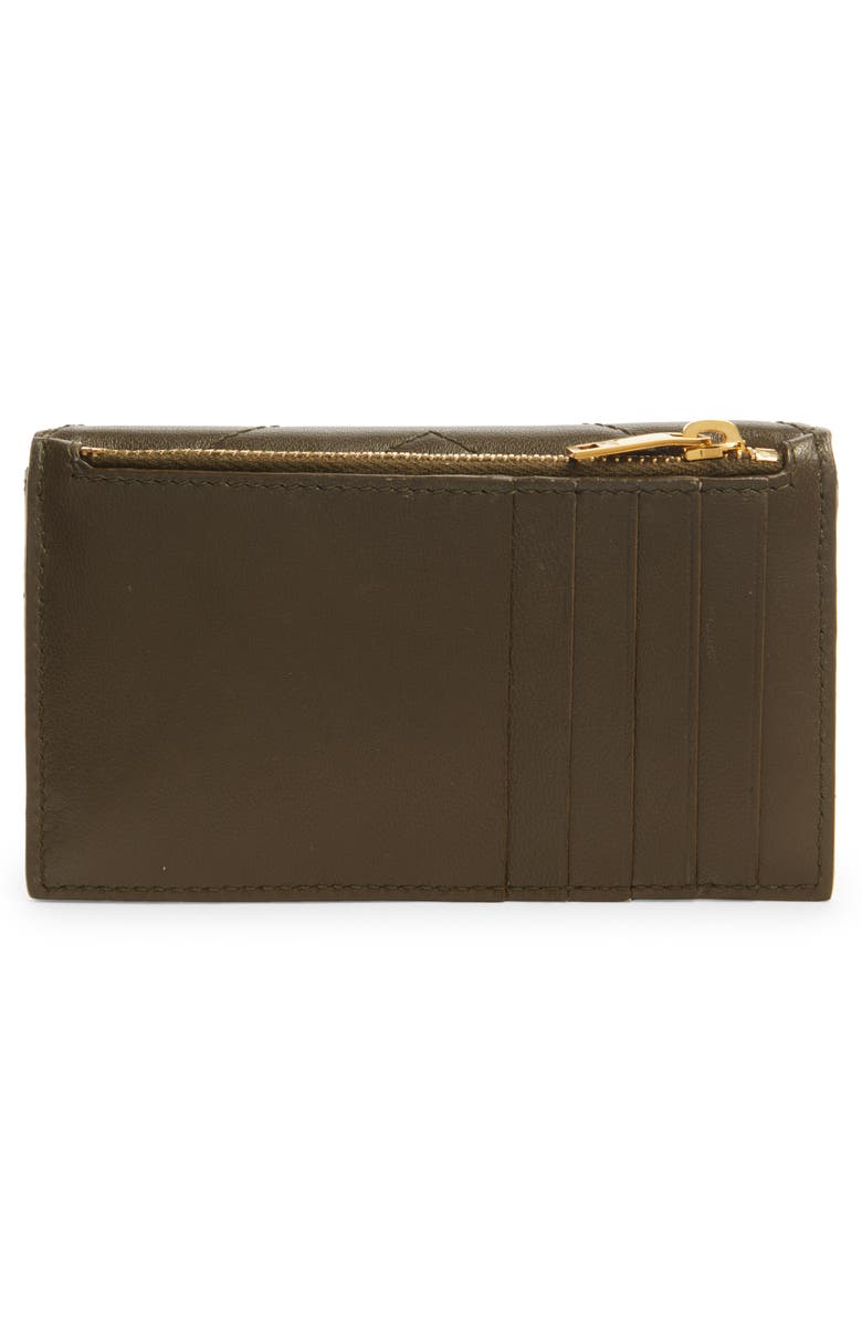 Saint Laurent Cassandre Envelope Flat Leather Wallet, Alternate, color,