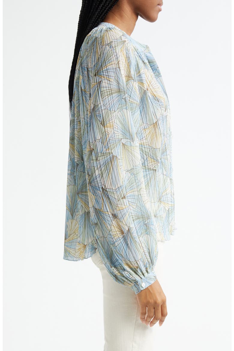 Fennel Floral Button-Up Shirt, Alternate, color, POWDER BLUE MULTI