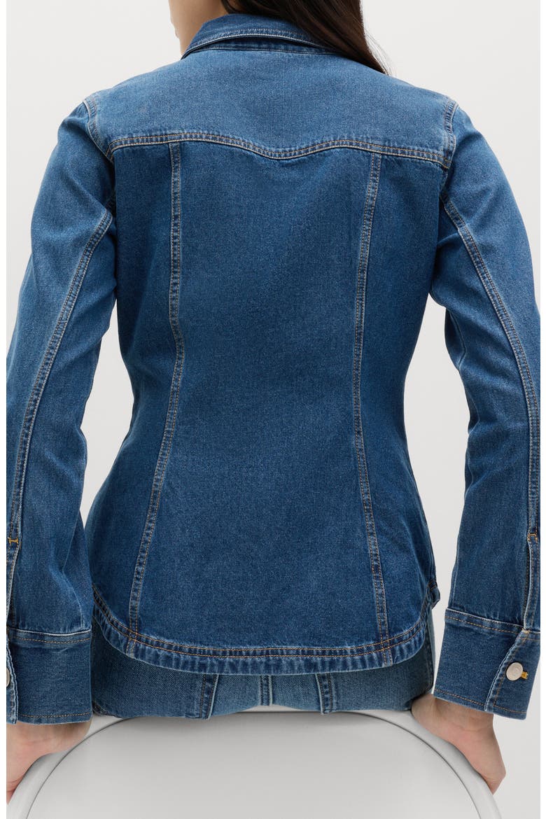 Denim Statement Shirt, Alternate, color, BLUE DENIM