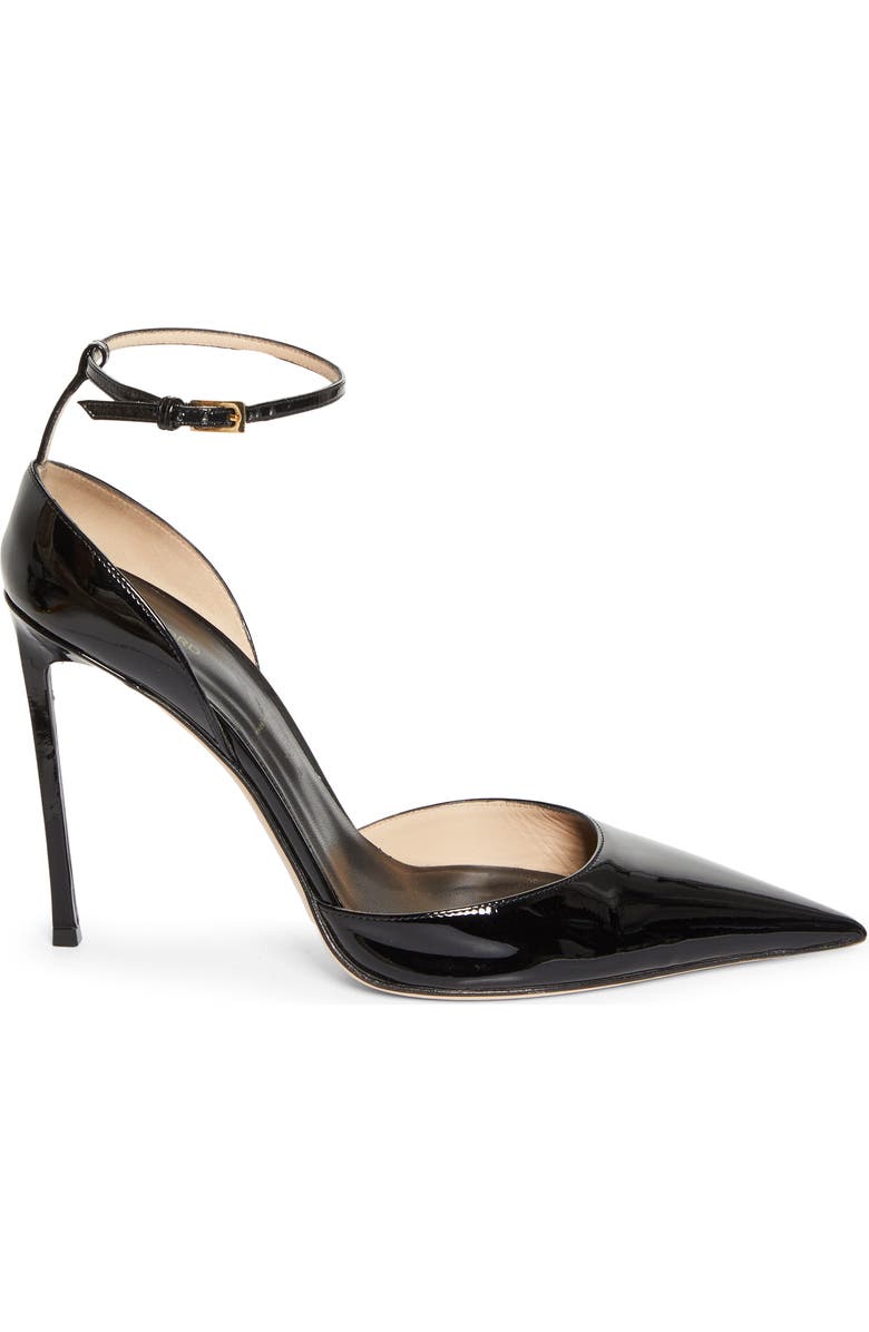 TOM FORD Vertigo Ankle Strap d'Orsay Pump, Alternate, color, Naa Black