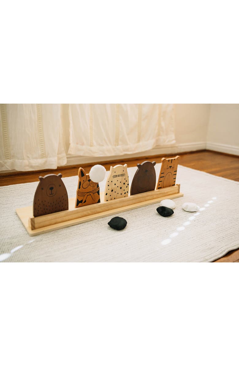 Wonder & Wise by Asweets Zoo Crew Beanbag Toss Playset, Alternate, color, Brown Multi