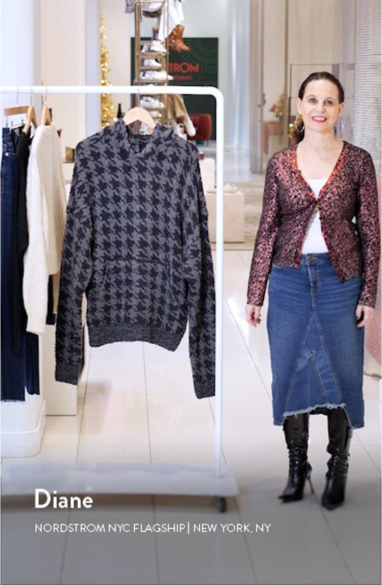 Cozy Knit Unisex Hoodie, sales video thumbnail