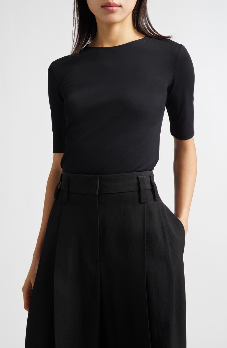 Jil Sander Classic Crewneck T-Shirt, Main, color, Black