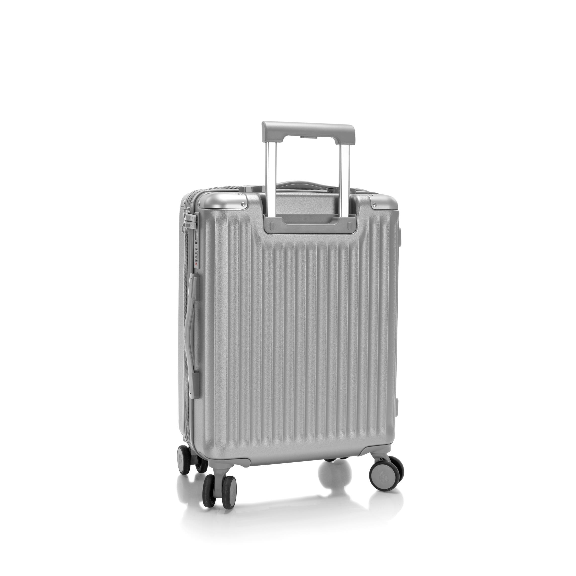 Heys Luxe 21 Inch Carry-on Luggage, Alternate, color, Silver
