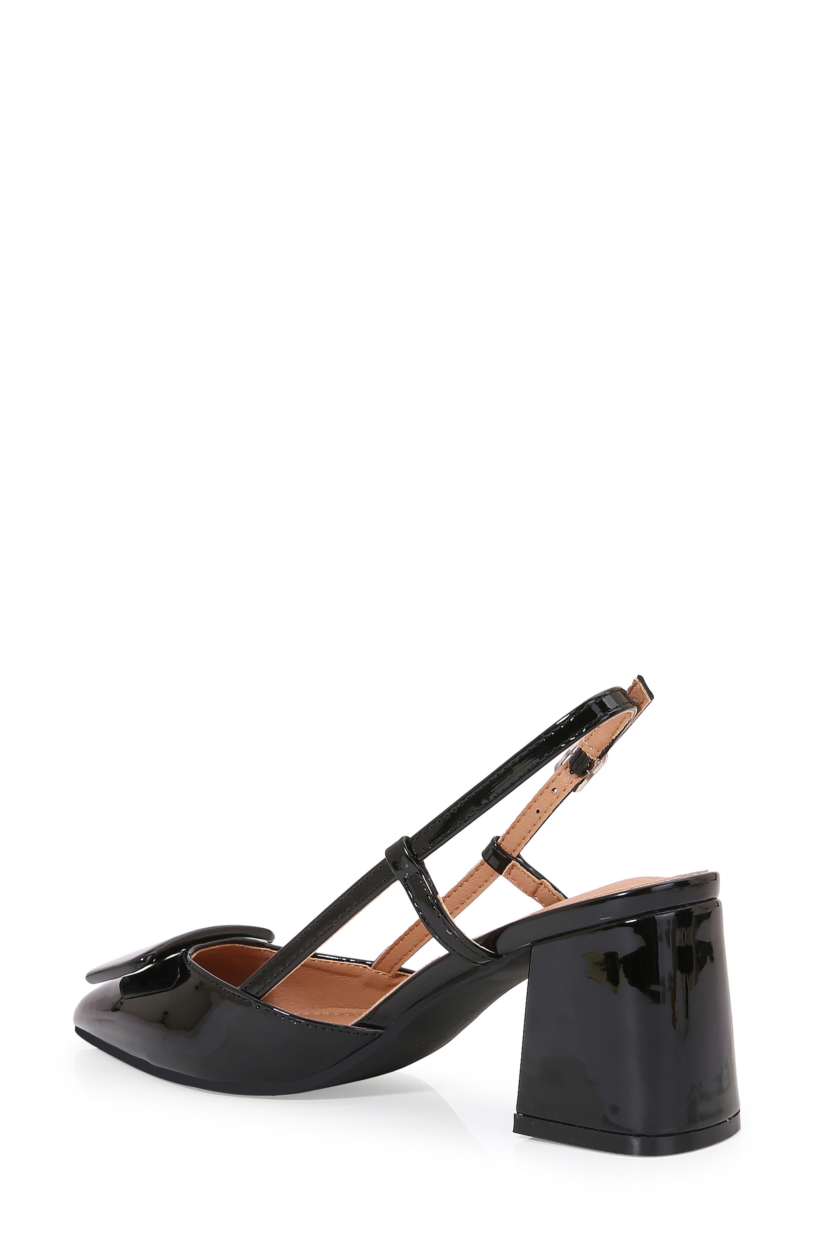 BERNESS Charlize Pointed Toe Slingback Pump, Alternate, color, Black