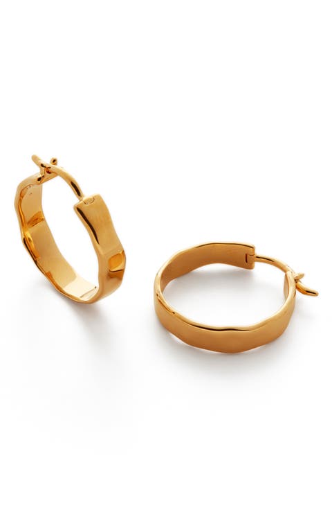 Siren Muse Wave Small Hoop Earrings