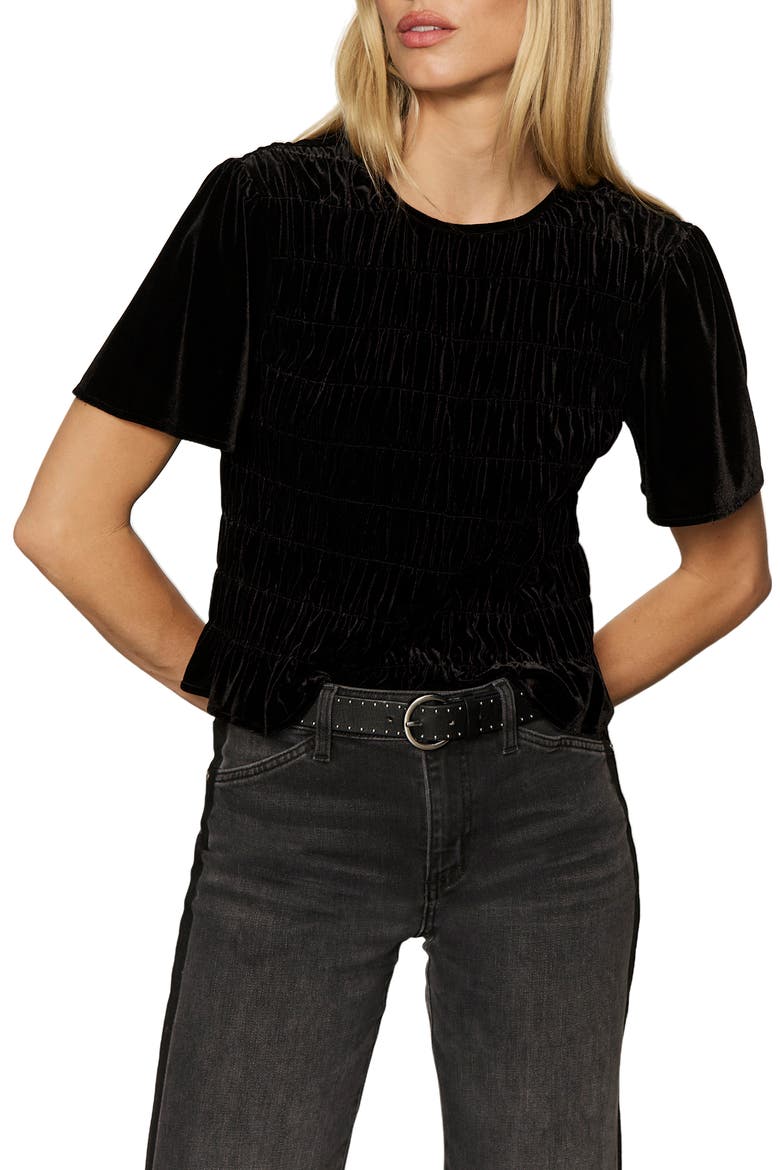 We Belong Together Velvet Top, Alternate, color, BLACK