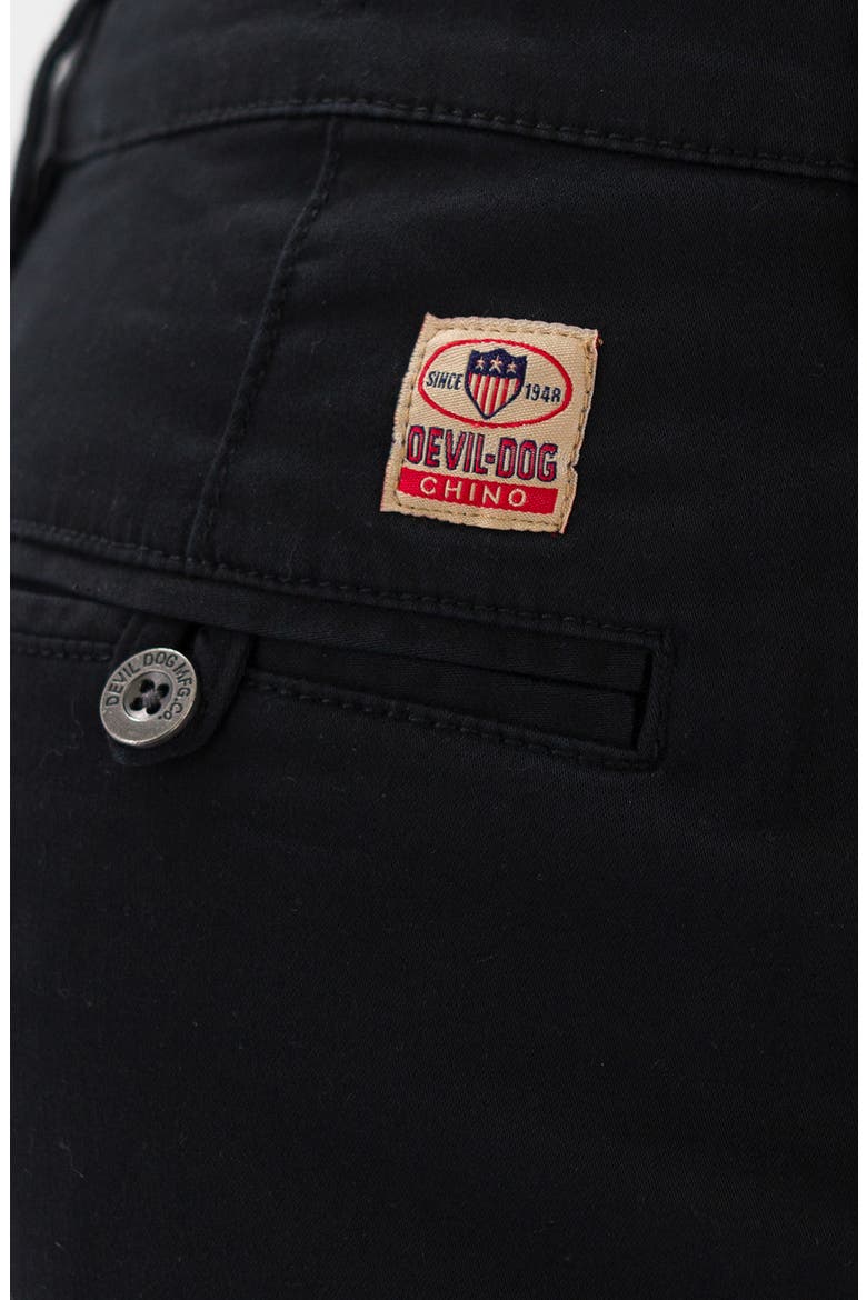9-Inch Performance Stretch Chino Shorts, Alternate, color, BLACK
