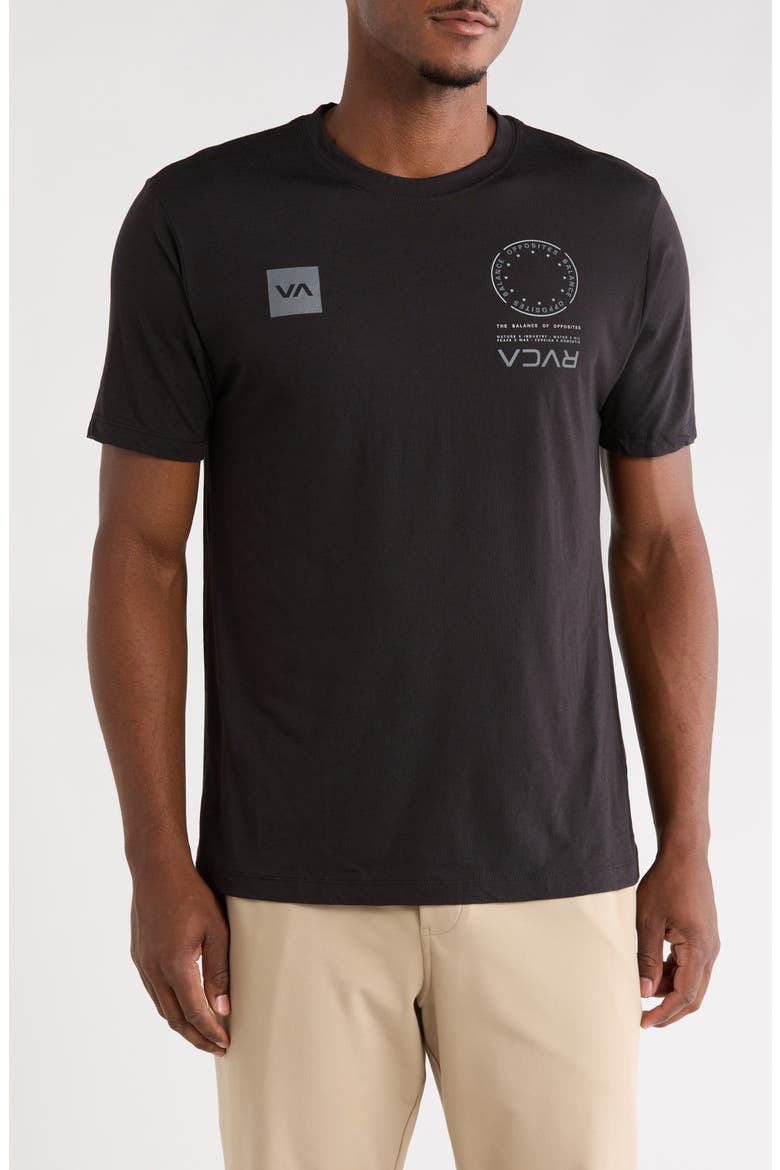 VA Mark Performance Graphic T-Shirt, Main, color, BLACK