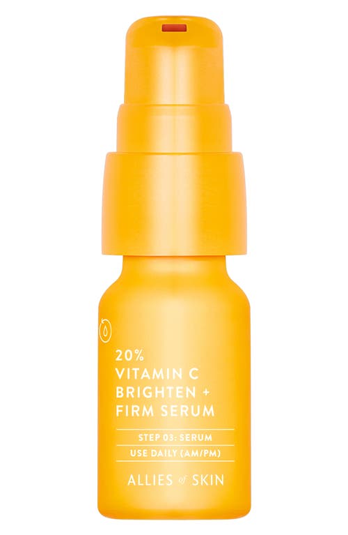 Allies Of Skin 20% Vitamin C Brighten + Firm Serum In No Color