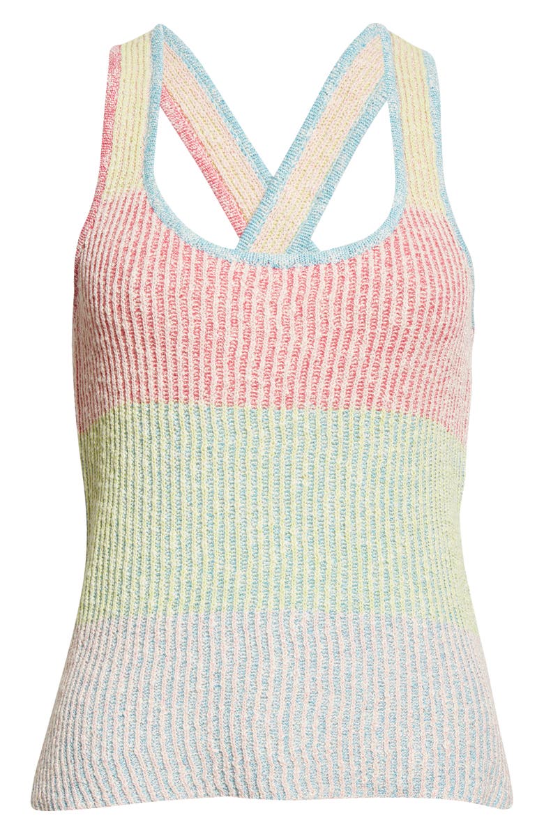 YanYan Two-Tone Tweed Tank, Alternate, color,