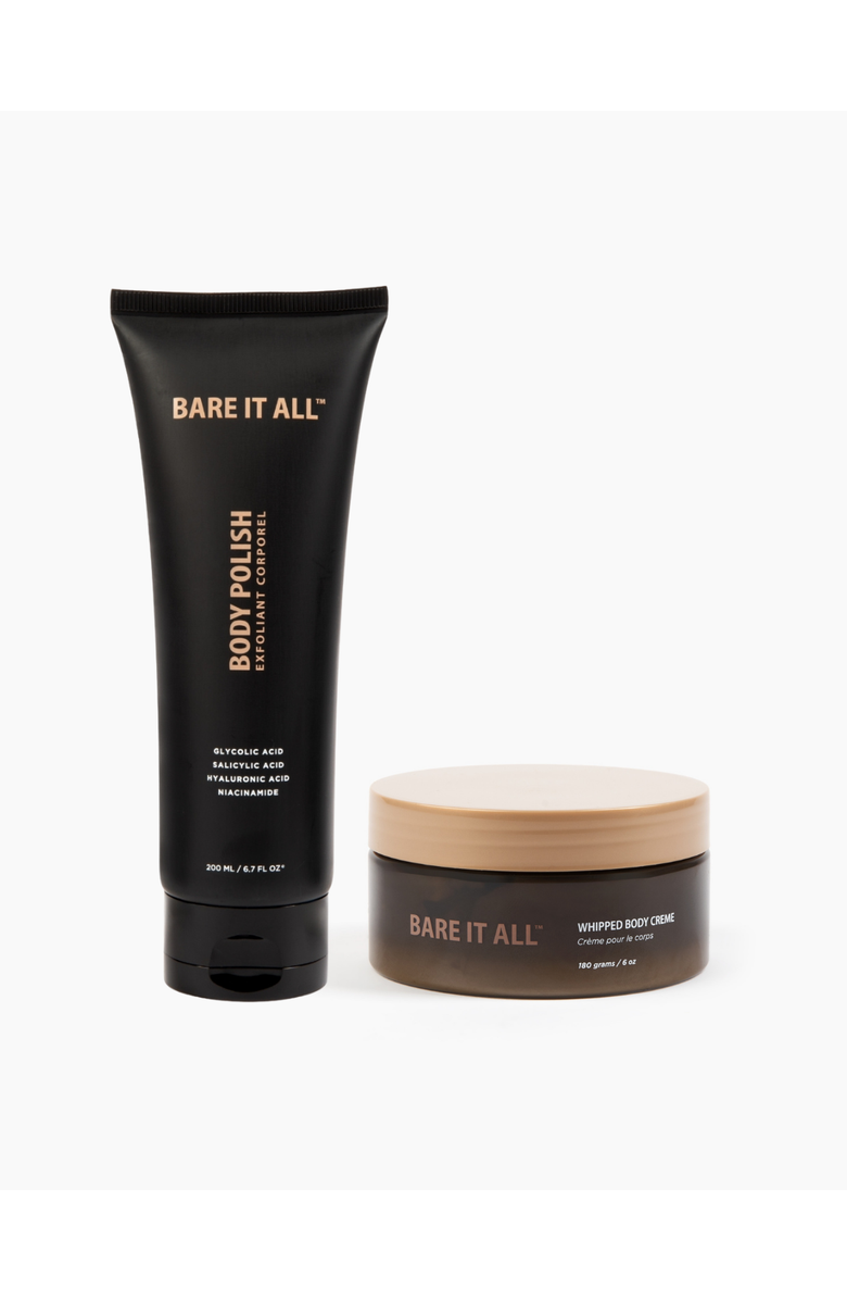 Bare It All Booty Kit Body Polish and Whipped Creme, Main, color, Natural