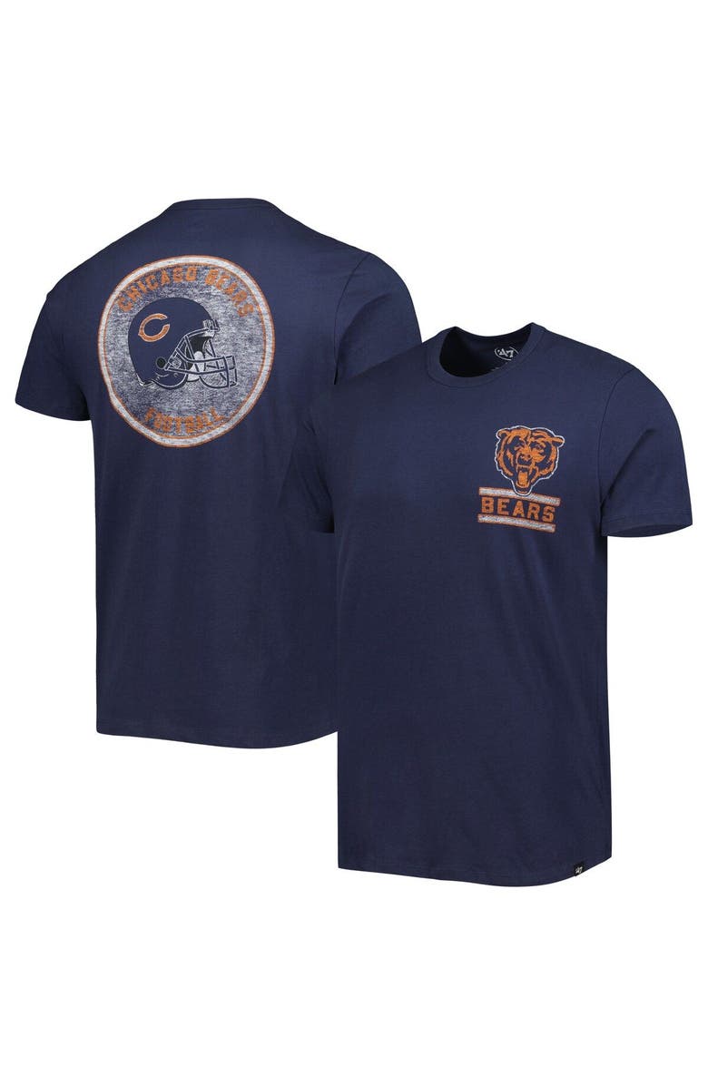 '47 Men's '47 Navy Chicago Bears Open Field Franklin T-Shirt, Main, color, Navy