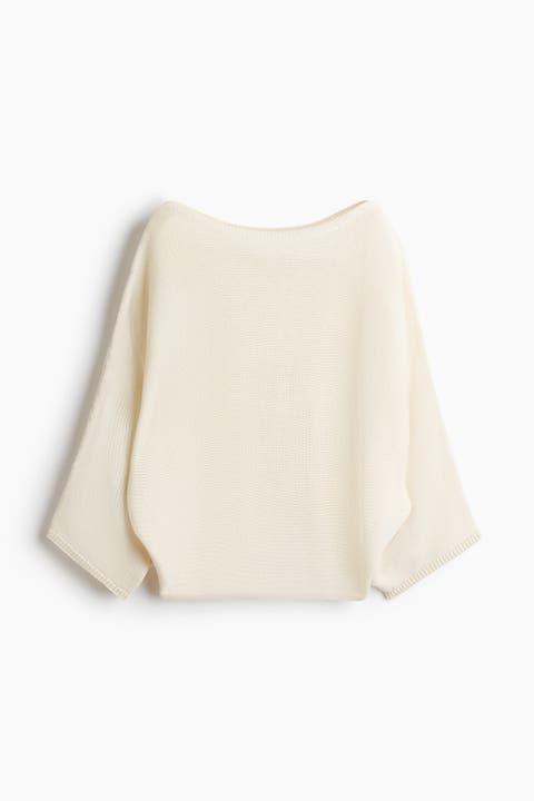 Batwing-sleeved Jumper