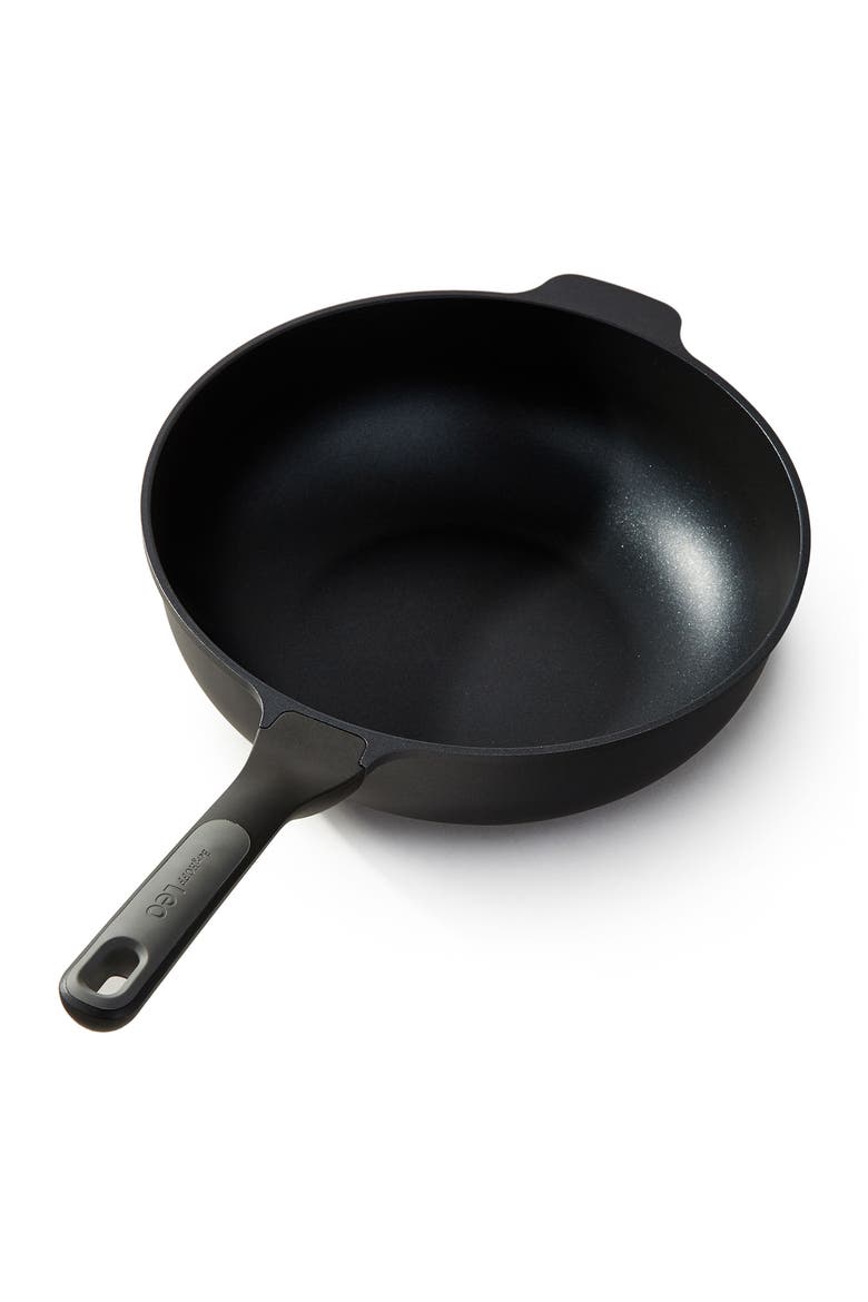 Leo Stone+ Wok Pan, Alternate, color, BLACK